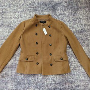 Talbots short button-up blazer, size 2, camel color, brand new!